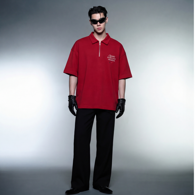 Myugen Nike Bitches Quarter Zip T-Shirt Red