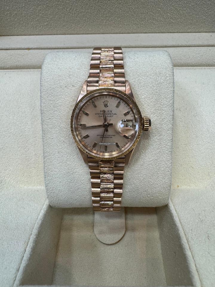 Rolex | Datejust | 6527 | Rose gold | 26 mm | Rose gold | Pink | Automatic