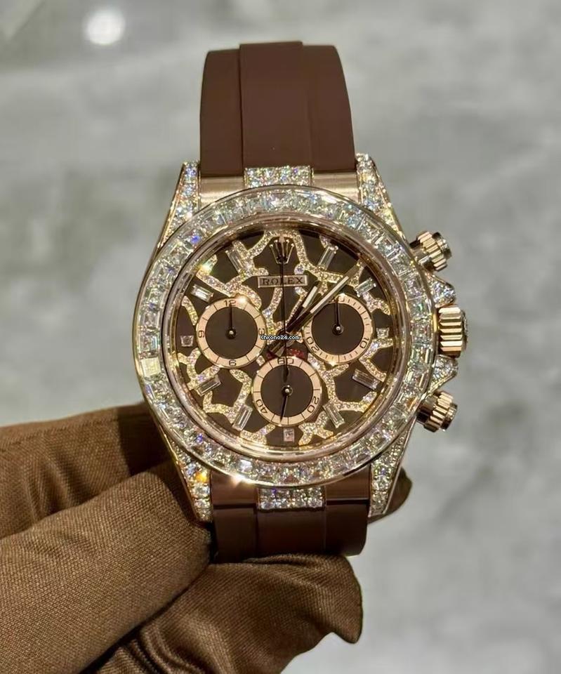 Rolex | Daytona | 126555TBR | Rose gold | 40 mm | Rubber | Brown | Automatic