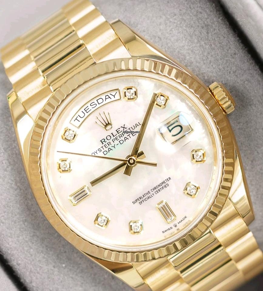 Rolex | Day-Date | 128238 | 36 x 43 mm | Yellow gold | Automatic