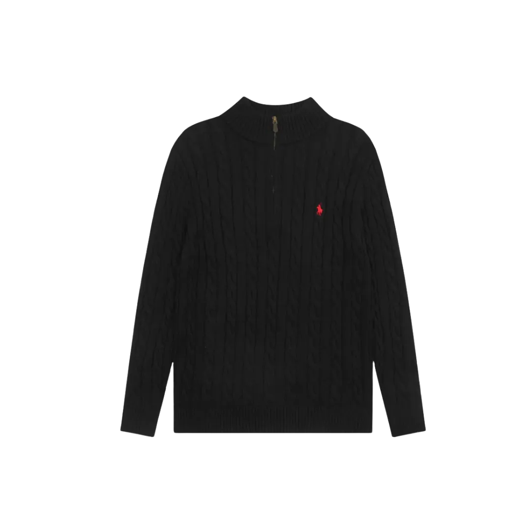 Polo Ralph Lauren Cable Knit Sweater Black