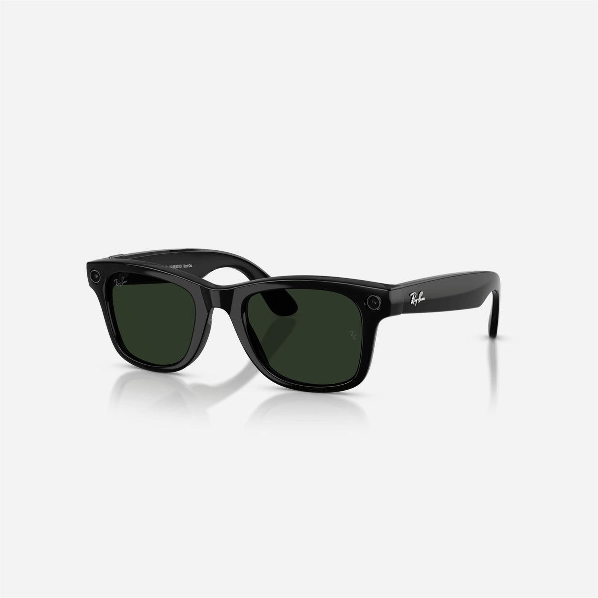 Ray-Ban Meta Wayfarer Shiny Black Frame Clear-Graphite Green Lens Transition - Gen 2