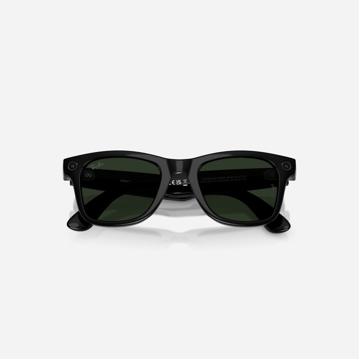Ray-Ban Meta Wayfarer Shiny Black Frame Clear-Graphite Green Lens Transition - Gen 2