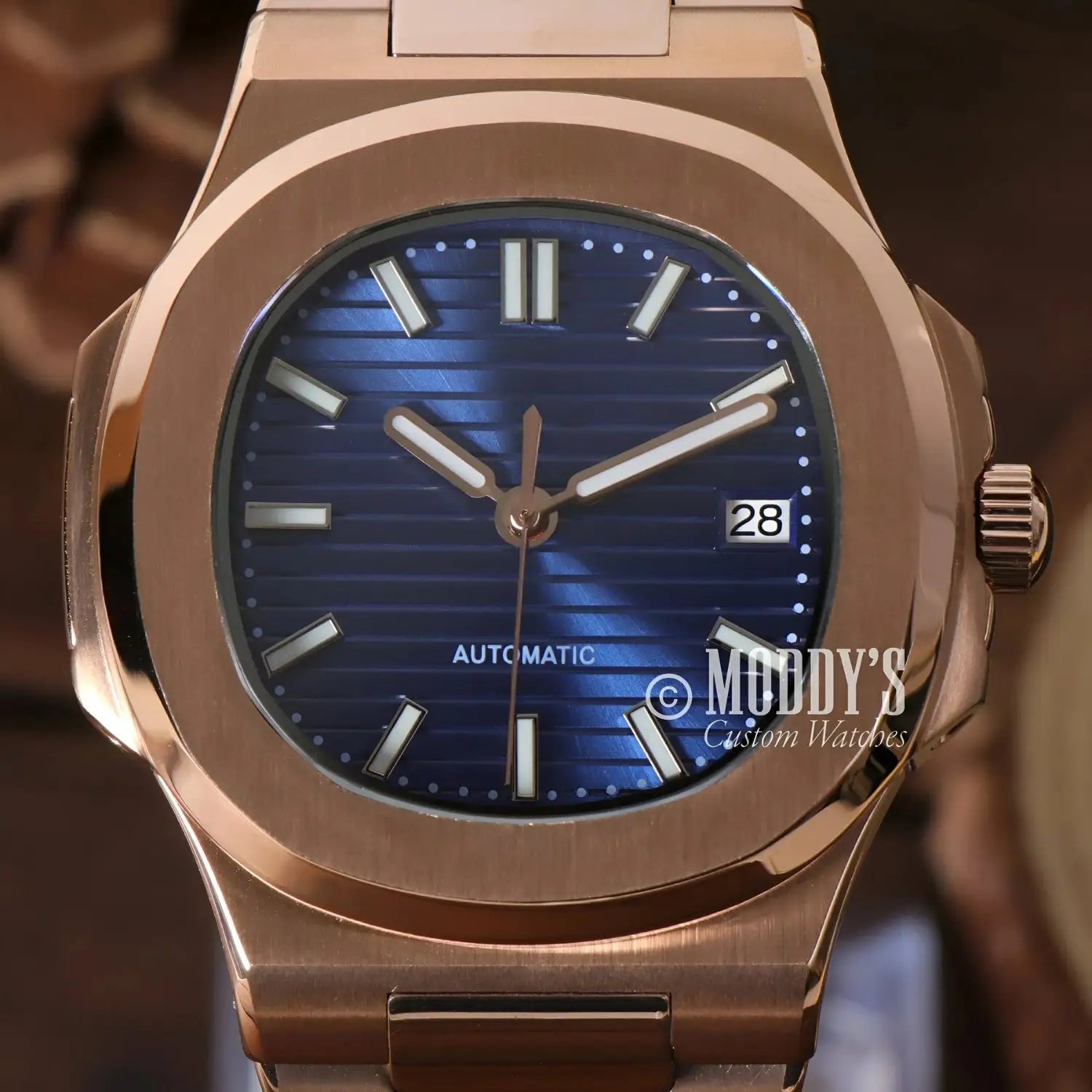 Nautiko Rose Gold Royal Blue