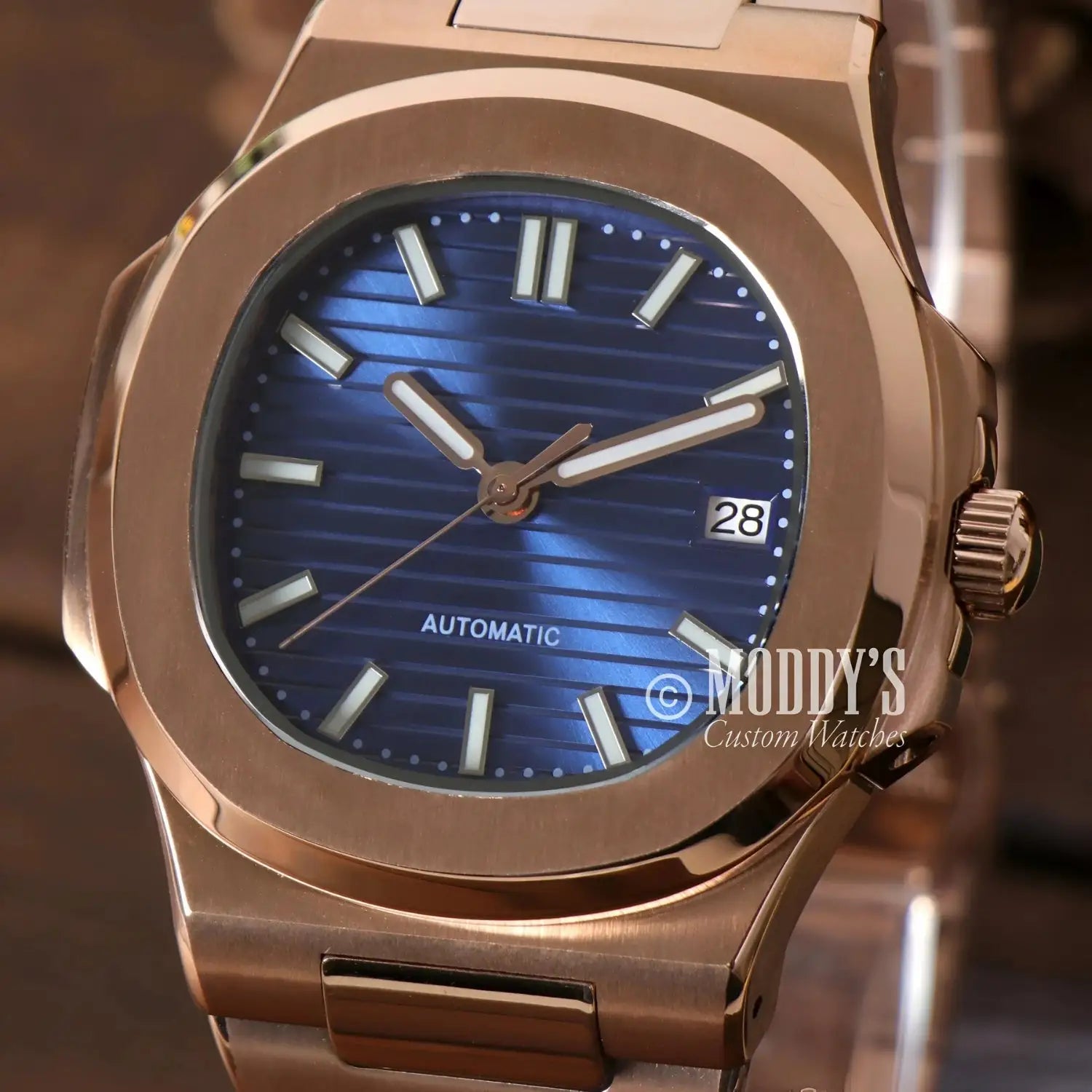 Nautiko Rose Gold Royal Blue