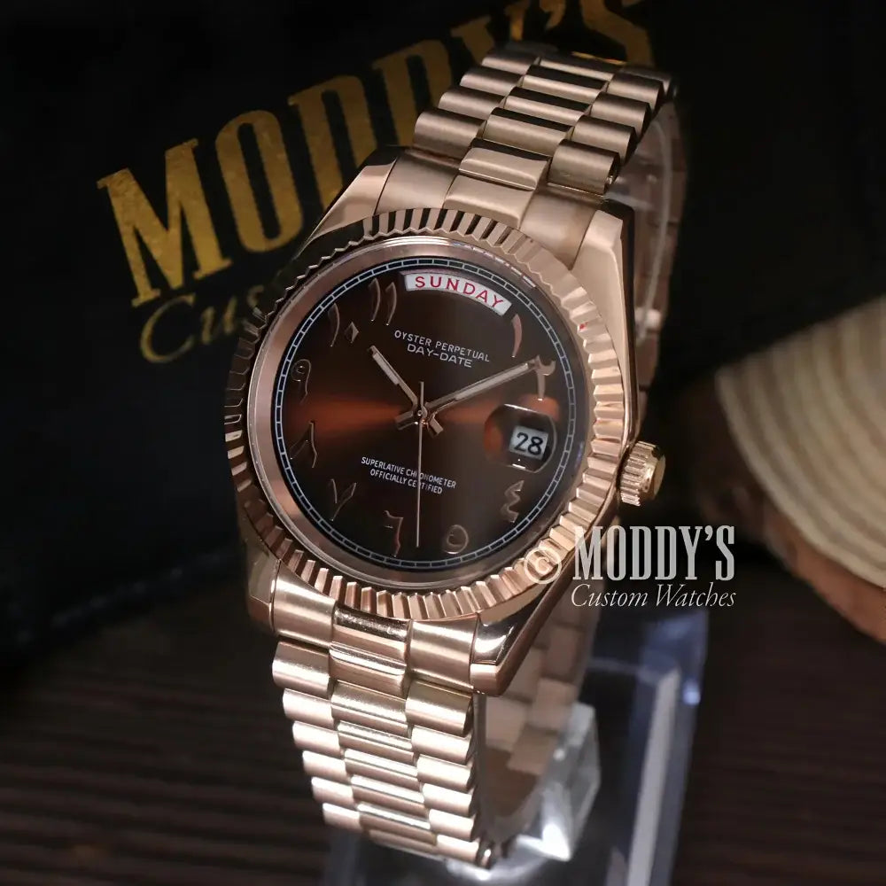 Seikojust Daydate Rose Gold - Chocolate Arabic