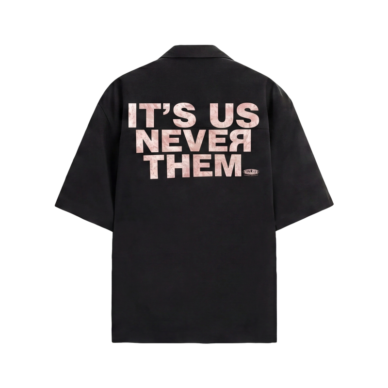 City Off Domes Keep Inspiring Black Bowling Shirt