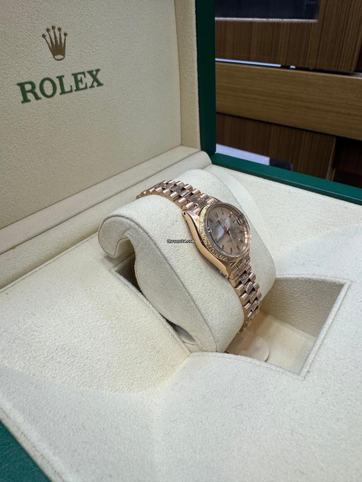 Rolex | Datejust | 6527 | Rose gold | 26 mm | Rose gold | Pink | Automatic