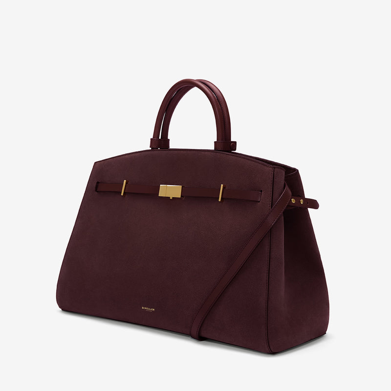 DeMellier The Hudson burgundy suede & burgundy smooth
