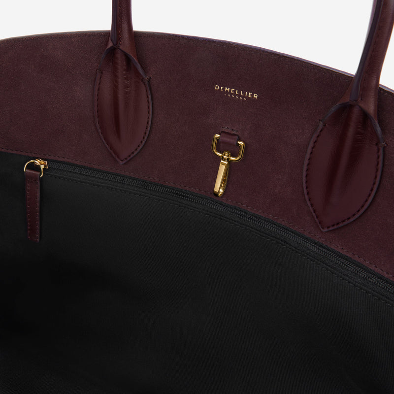 DeMellier The Hudson burgundy suede & burgundy smooth