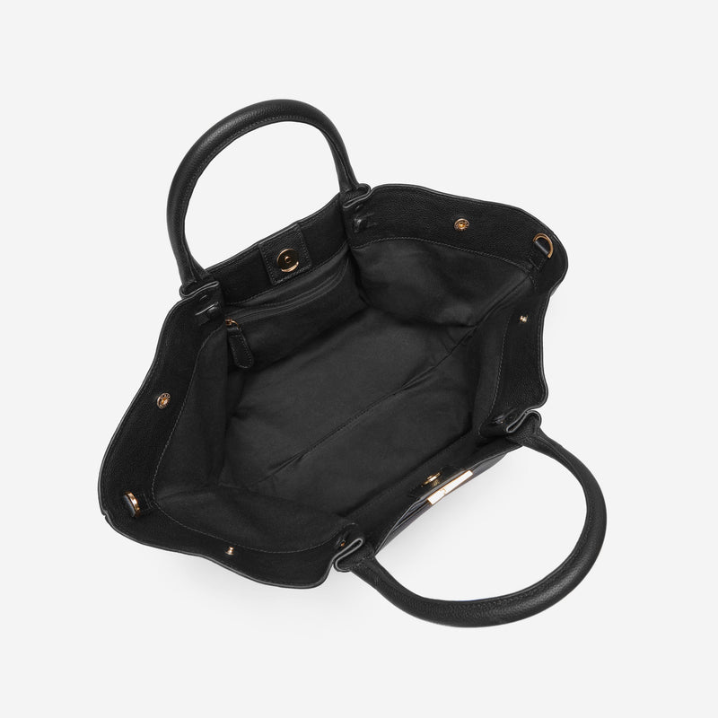 DeMellier The Midi New York black small grain
