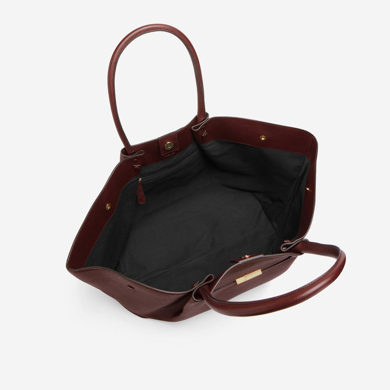 DeMellier The New York burgundy small grain