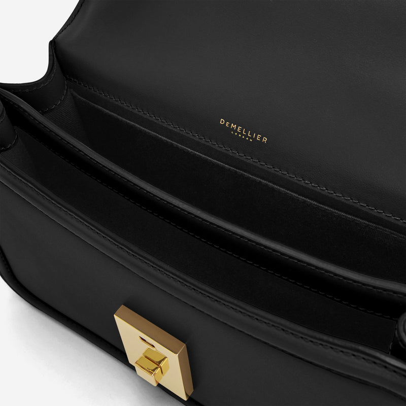 DeMellier The Paris Crossbody black smooth