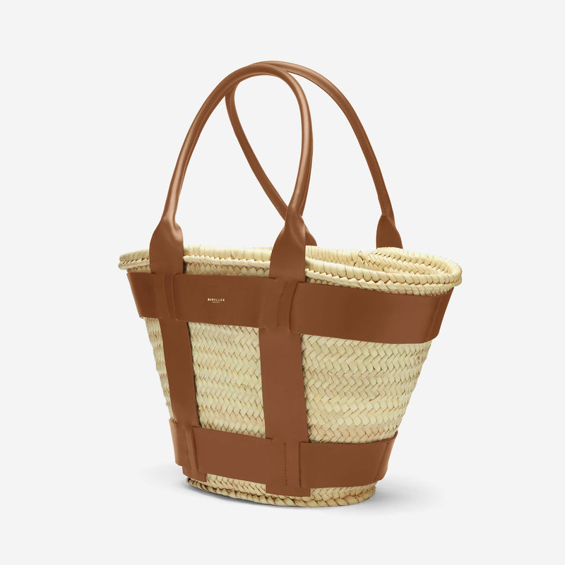 DeMellier The Santorini natural basket tan smooth