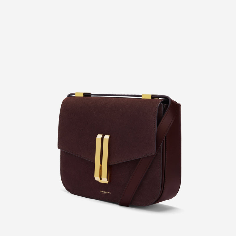 DeMellier The Vancouver burgundy suede & burgundy smooth