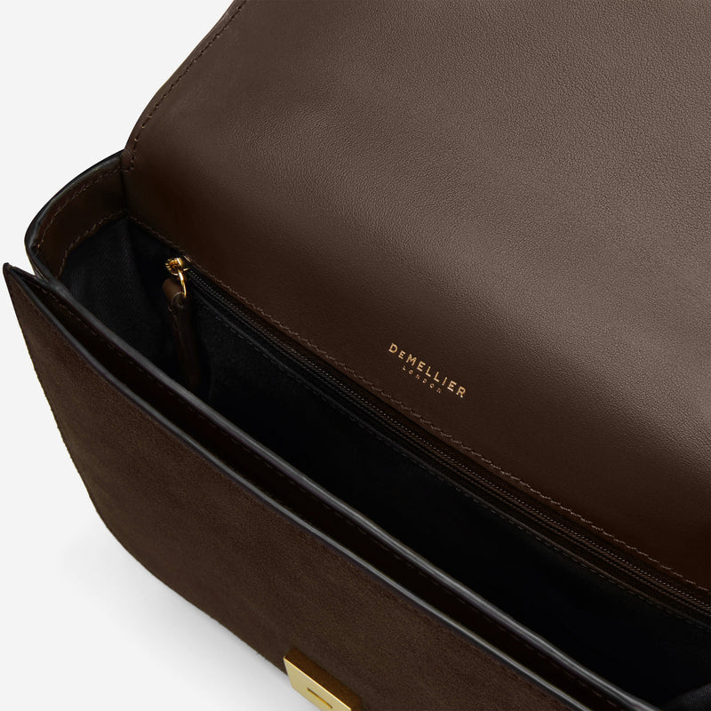 DeMellier The Vancouver mocha suede & mocha smooth