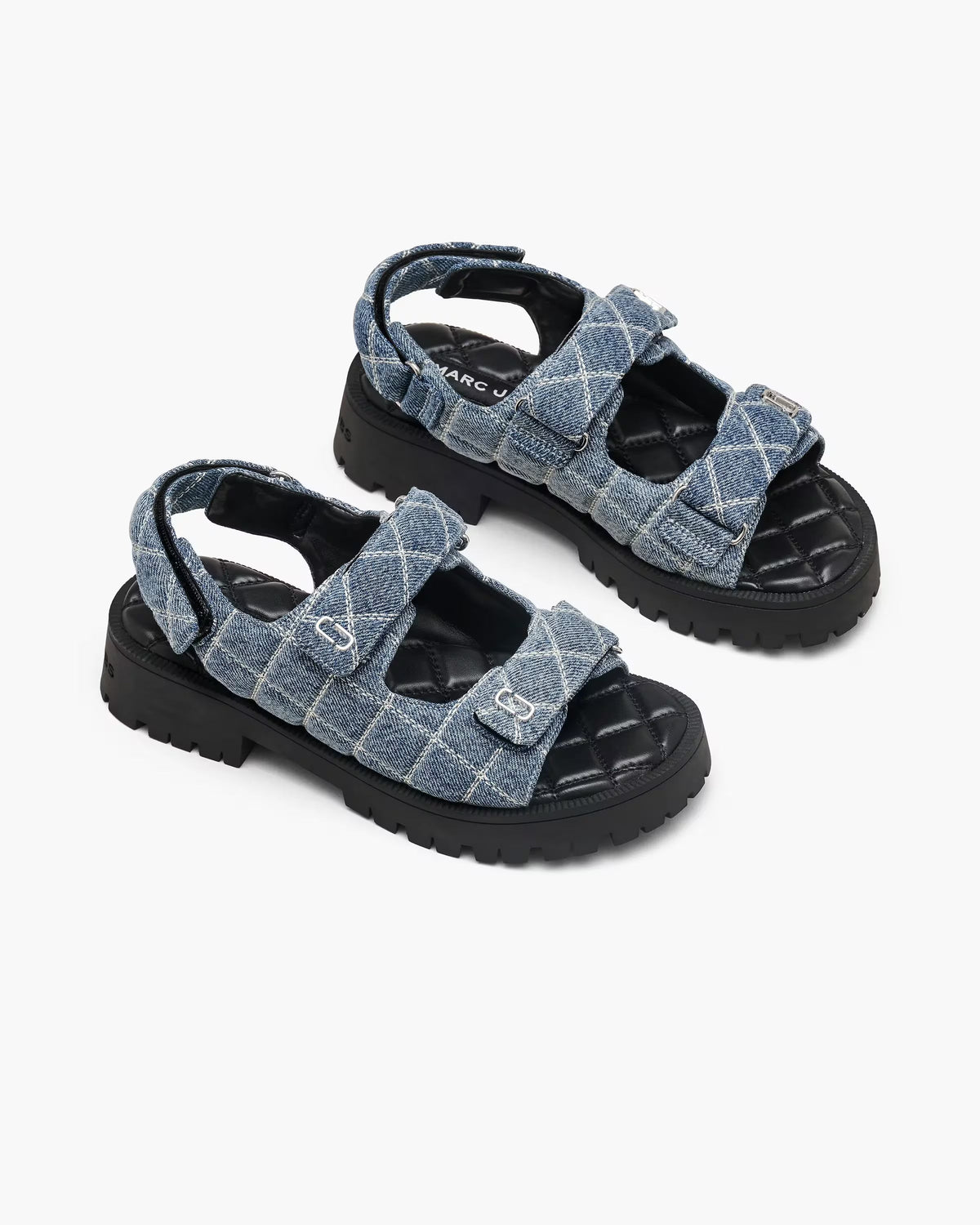 Marc Jacobs Marc Jacobs The Quilted Denim Sunny Sandal Light Wash Indigo Light Wash Indigo