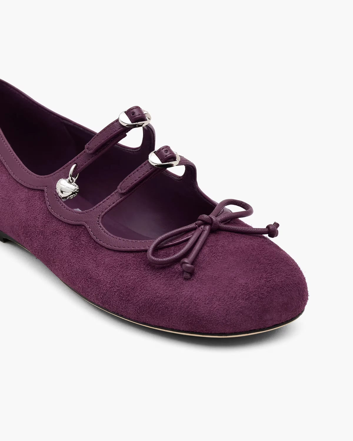 Marc Jacobs Marc Jacobs The Suede Kiki Ballerina Dark Plum Dark Plum