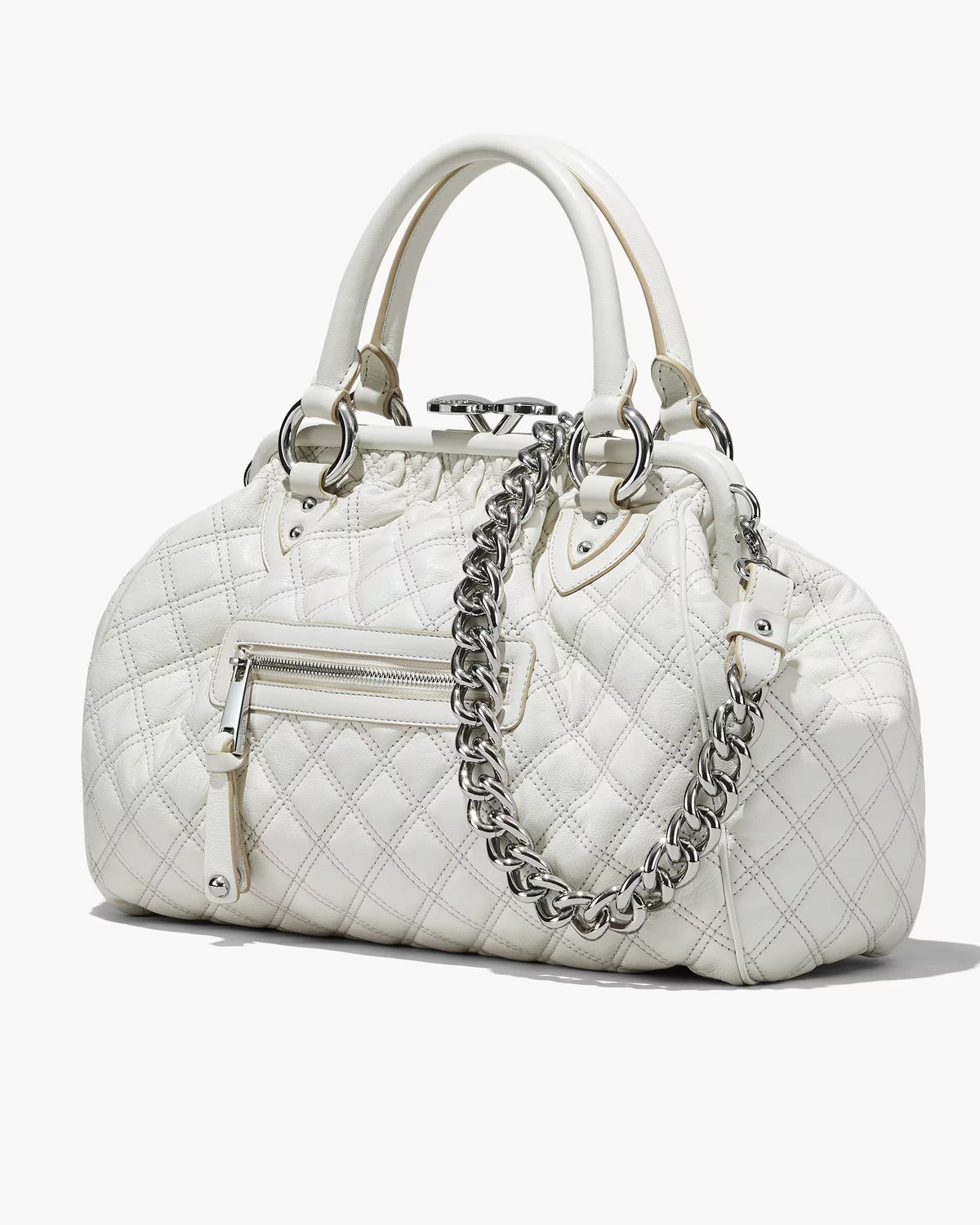 Marc Jacobs Marc Jacobs Re-Edition Quilted Leather Stam Bag Cloud White Cloud White