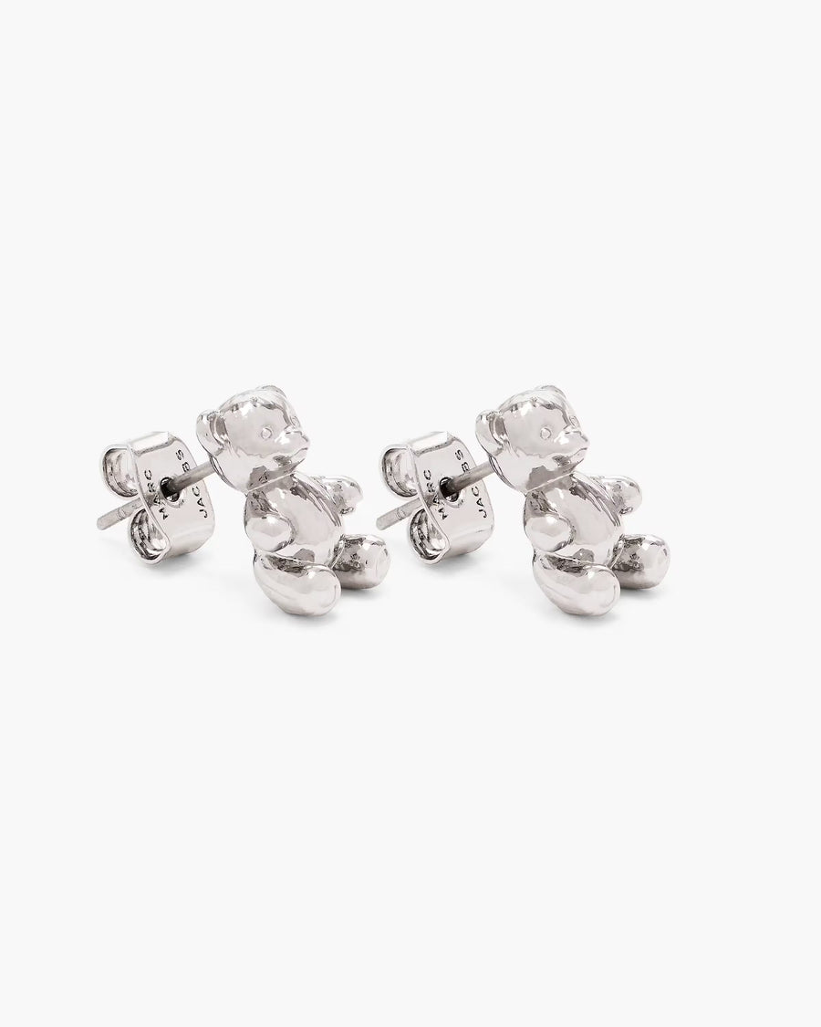 Marc Jacobs Marc Jacobs The Teddy Bear Stud Earrings Light Antique Silver Light Antique Silver
