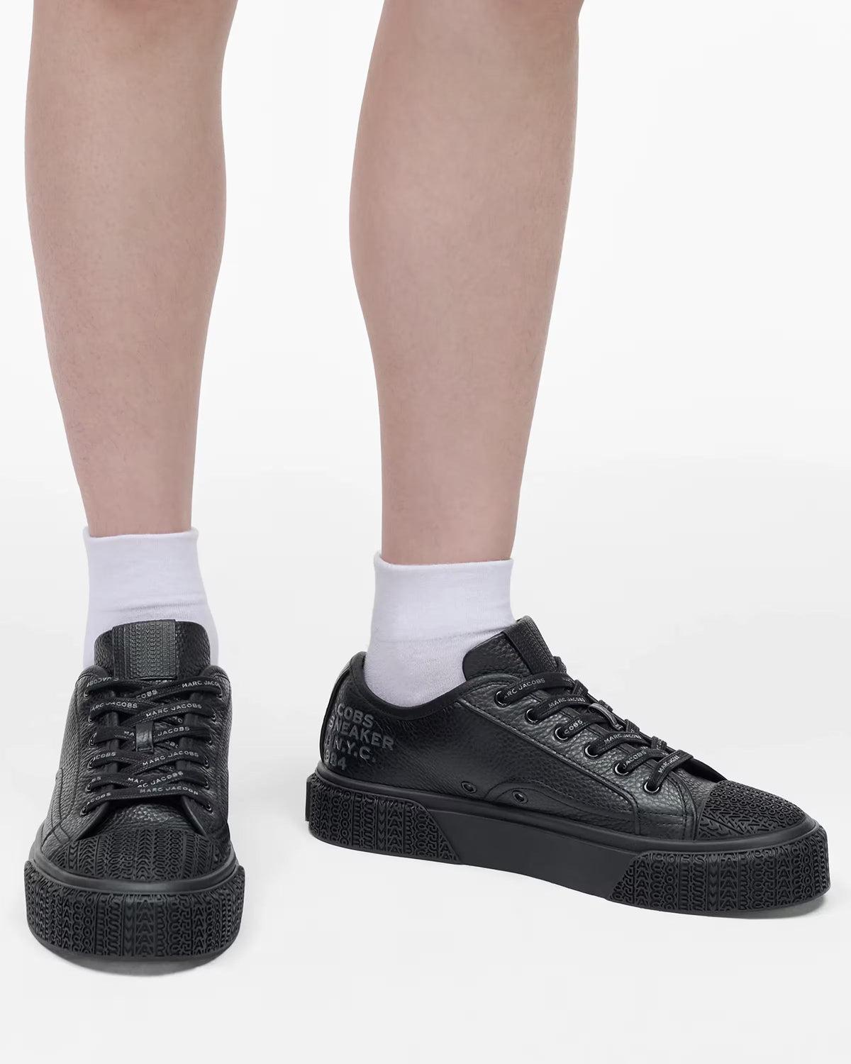 Marc Jacobs Marc Jacobs The Leather Sneaker Black Black