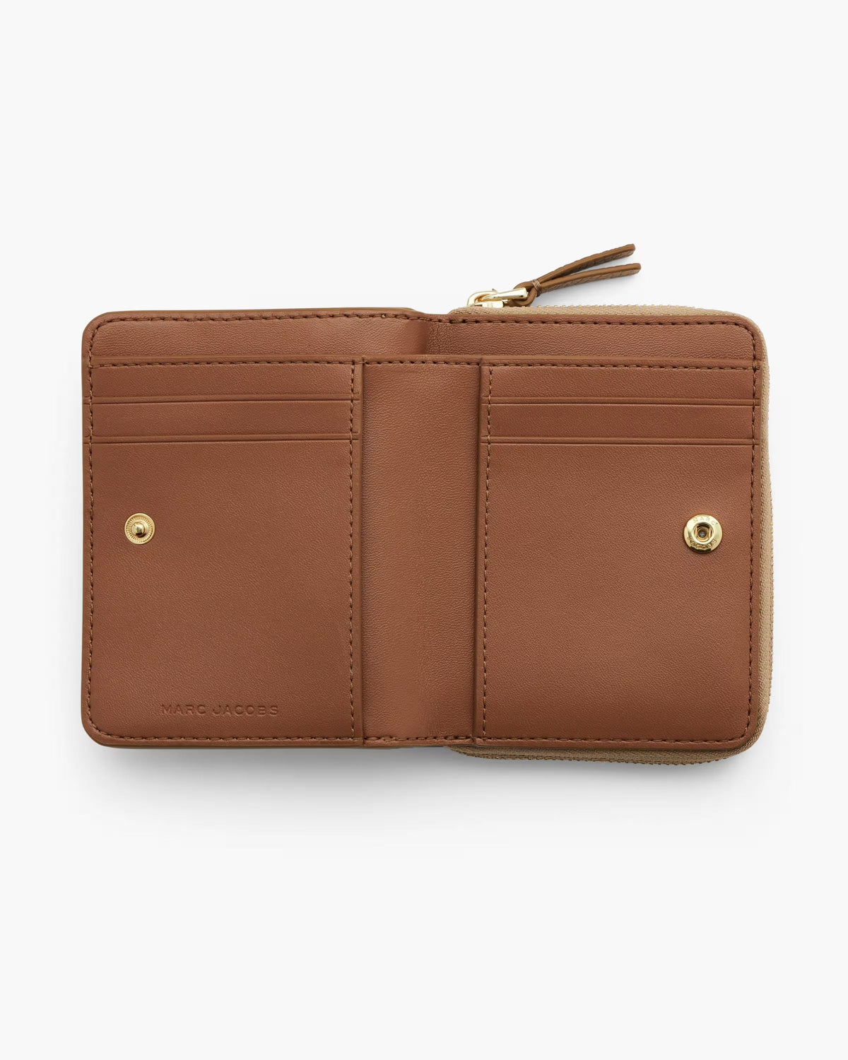 Marc Jacobs Marc Jacobs The Leather Mini Compact Wallet Camel Camel