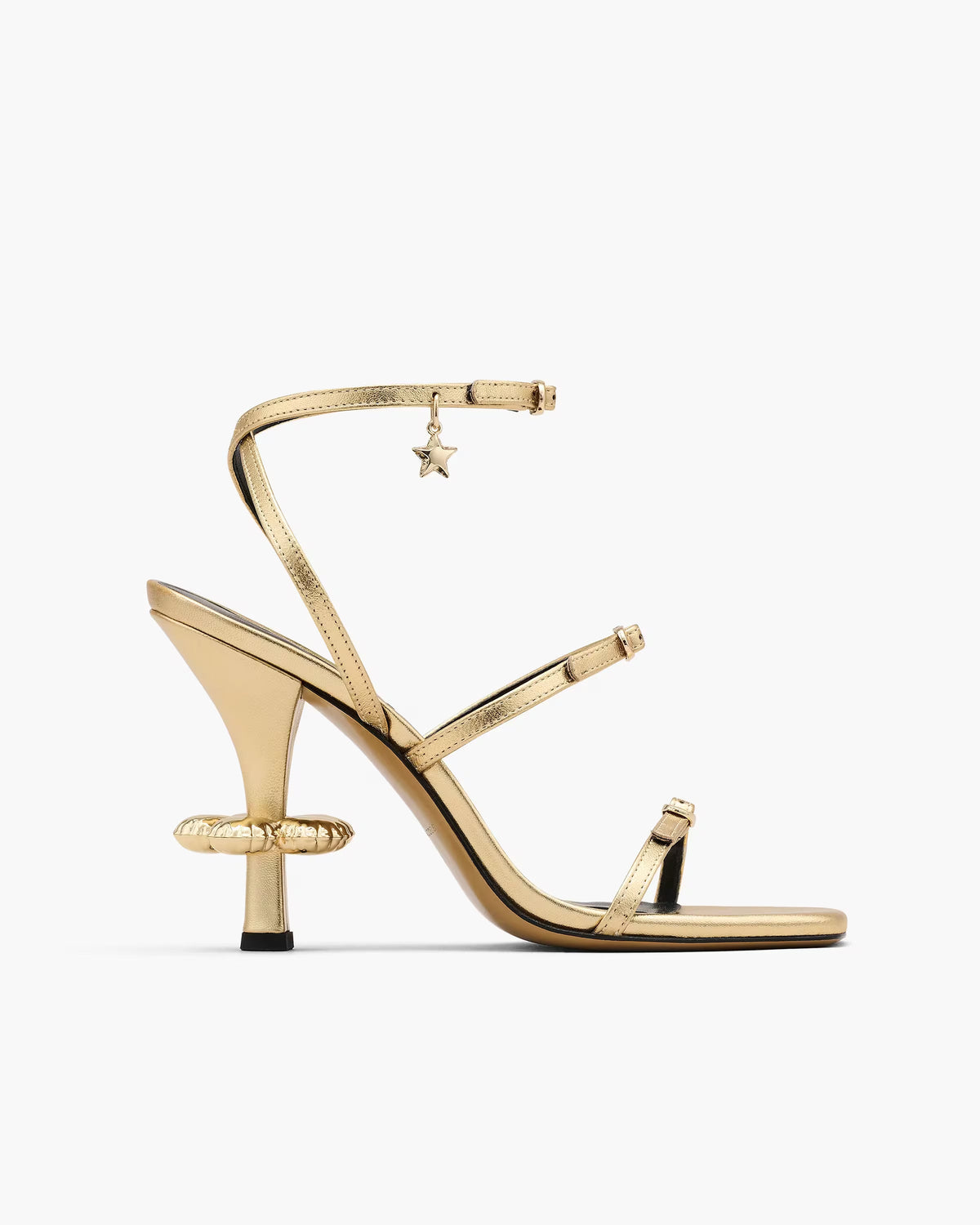 Marc Jacobs Marc Jacobs The Metallic Leather Daisy Heel Gold Gold