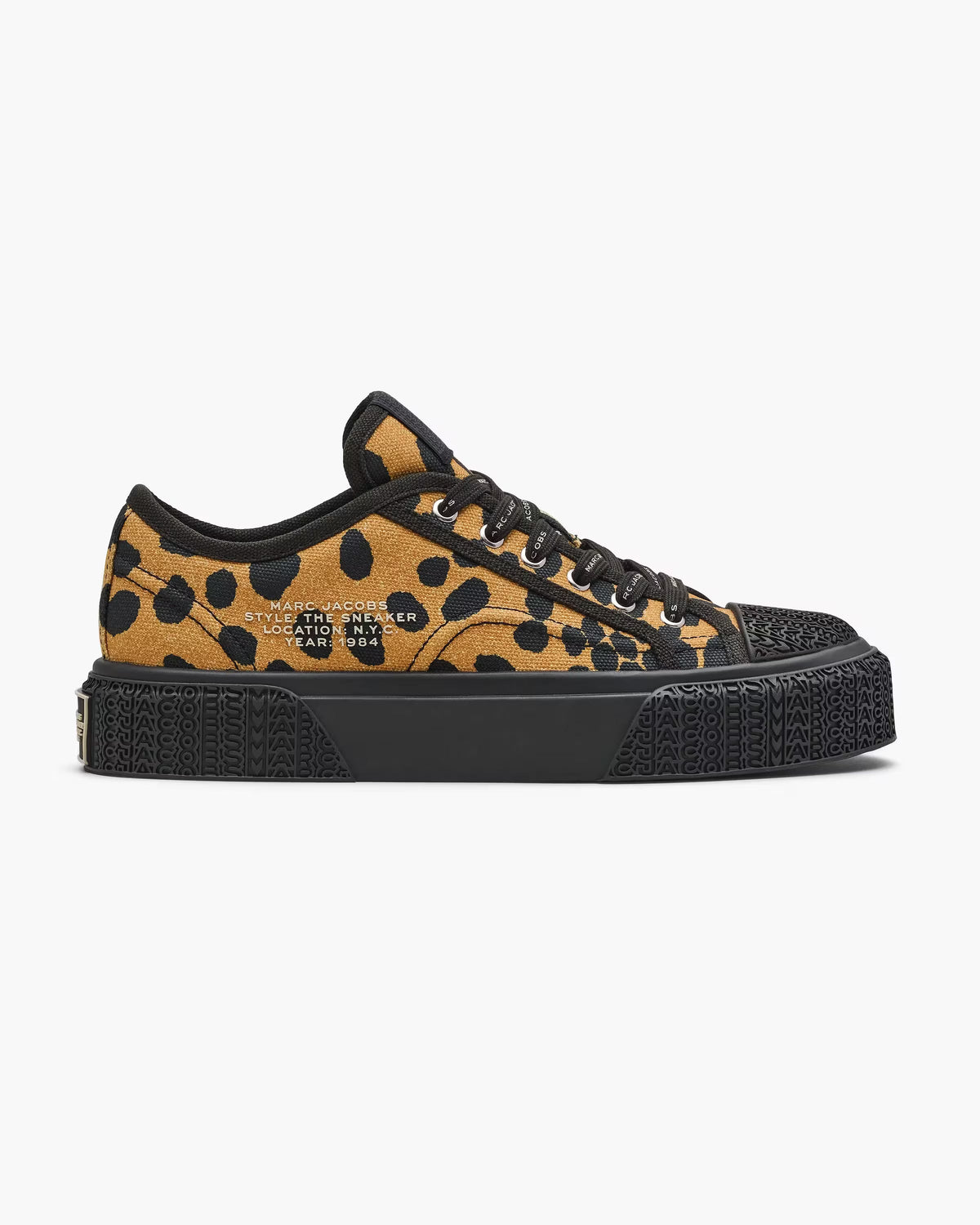 Marc Jacobs Marc Jacobs The Printed Canvas Sneaker Black Multi Black Multi