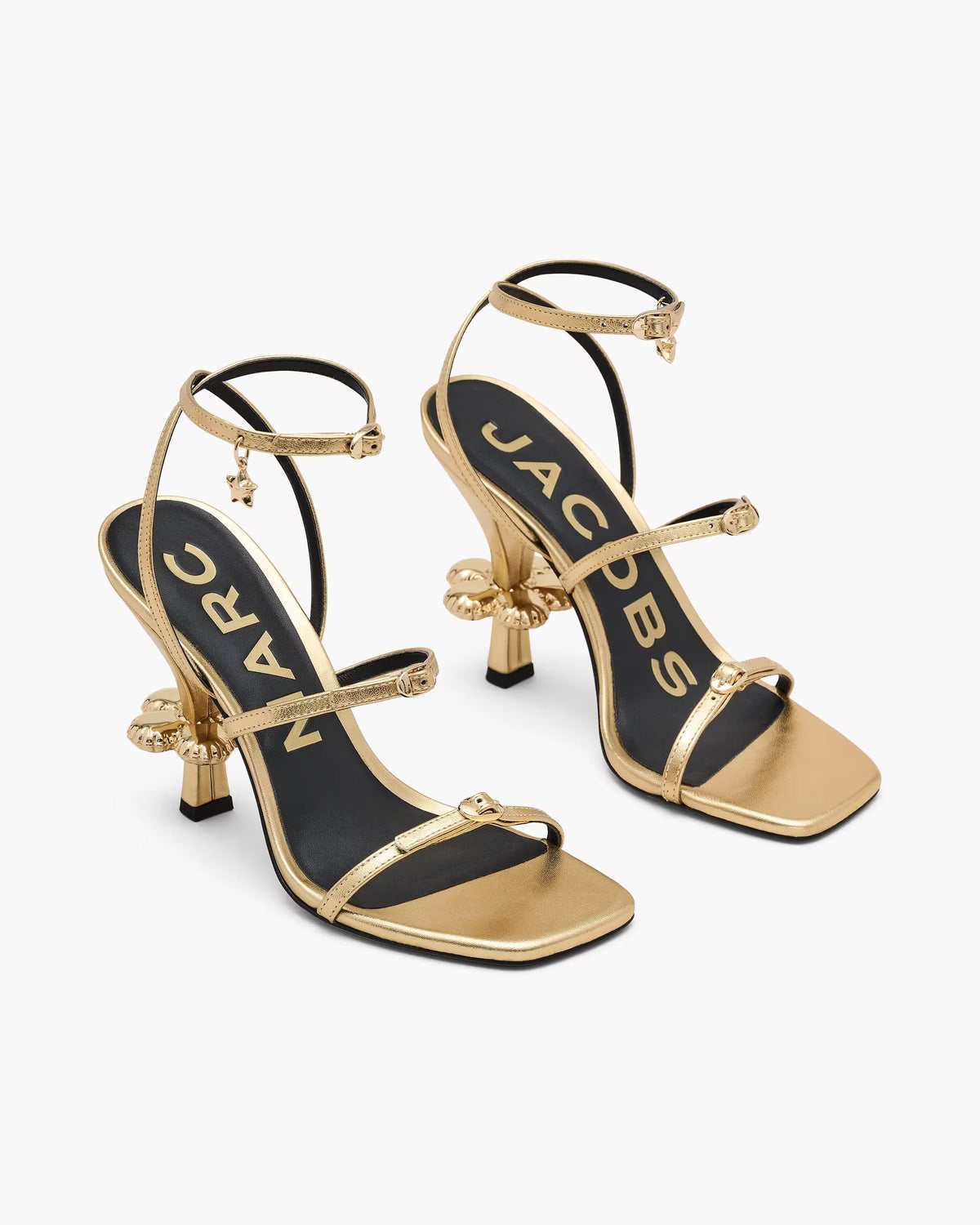 Marc Jacobs Marc Jacobs The Metallic Leather Daisy Heel Gold Gold