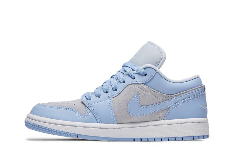 Wmns Air Jordan 1 Low Football GreyUniversity Blue