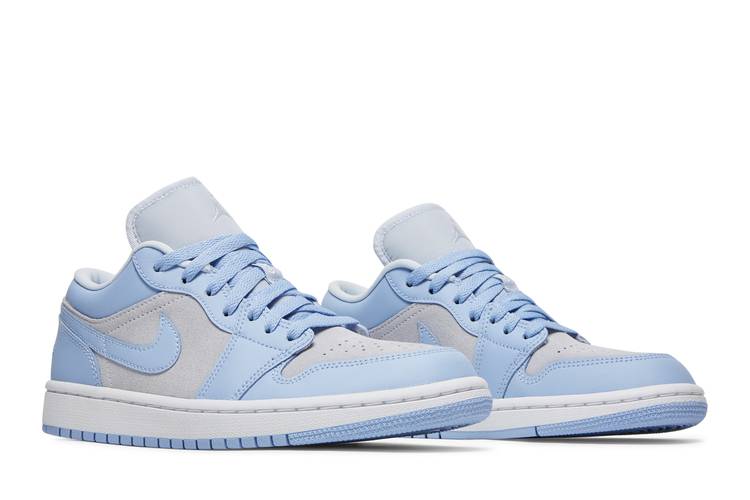 Wmns Air Jordan 1 Low Football GreyUniversity Blue