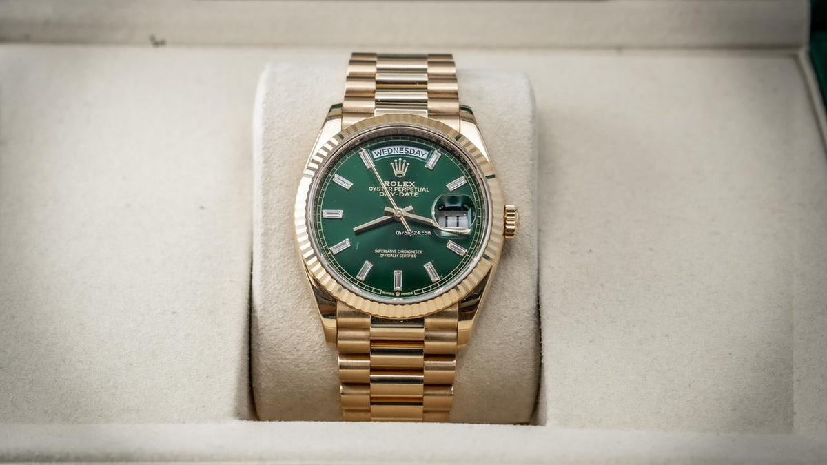 Rolex | Day-Date | 128238 | Yellow gold | 36 mm | Yellow gold | Champagne | Automatic